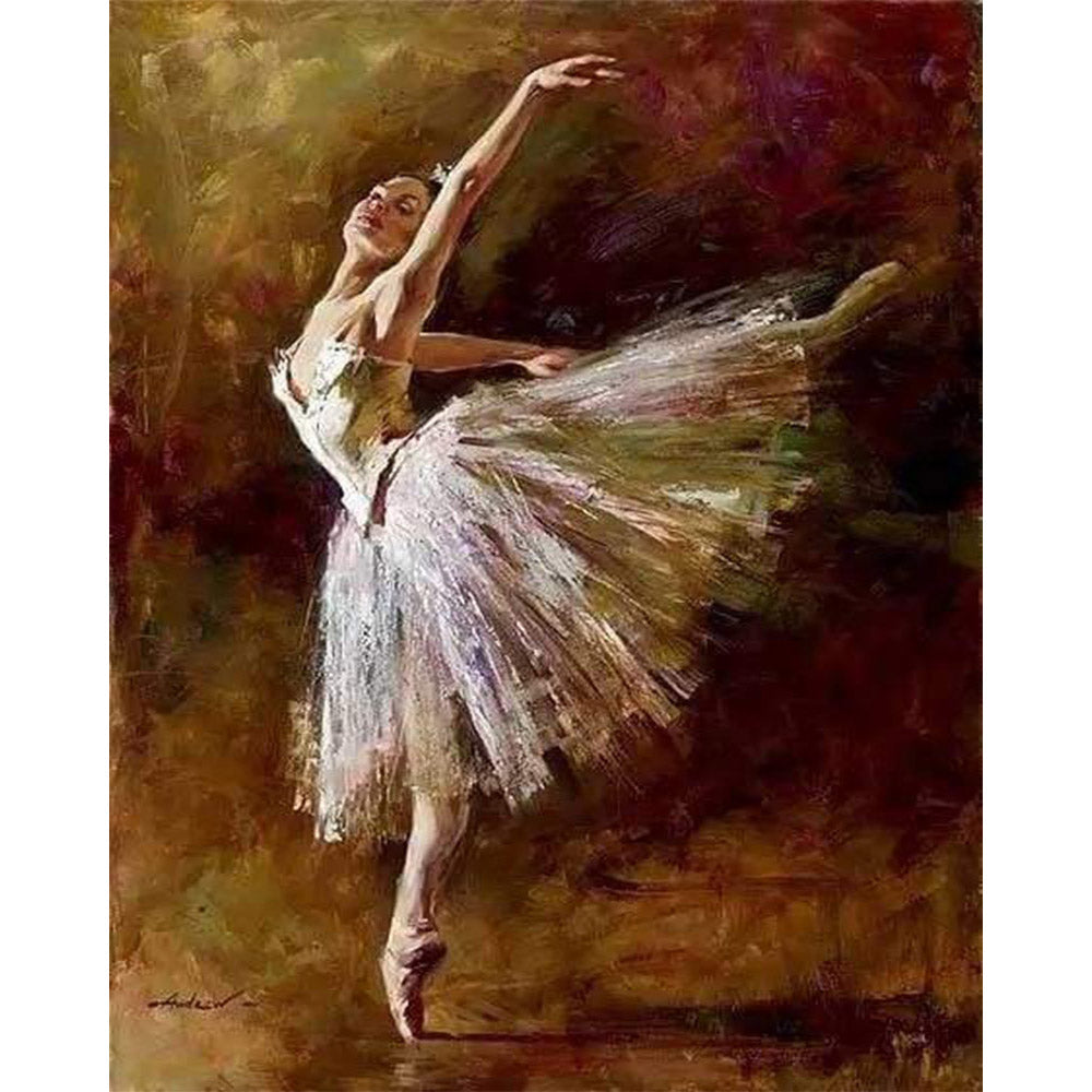 paint by numbers | A Ballerina wearing Ballerina Shoes | advanced dance | FiguredArt