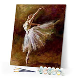 paint by numbers | A Ballerina wearing Ballerina Shoes | advanced dance | FiguredArt