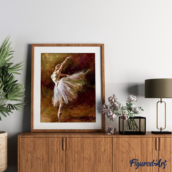 paint by numbers | A Ballerina wearing Ballerina Shoes | advanced dance | FiguredArt