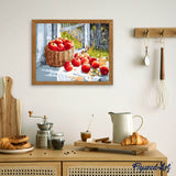 paint by numbers | Basket of Red Apples | intermediate kitchen | FiguredArt