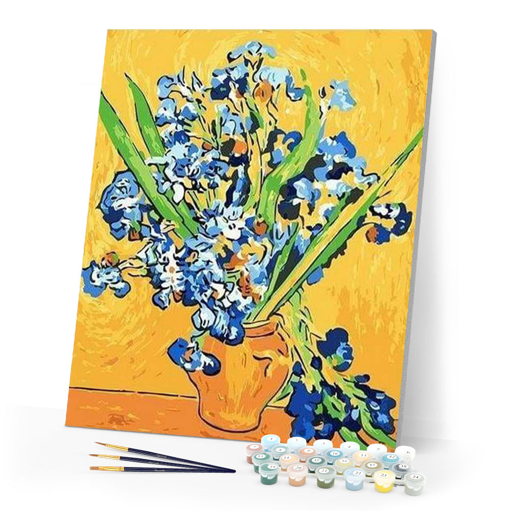 paint by numbers | Van Gogh Irises | easy famous paintings flowers van gogh | FiguredArt