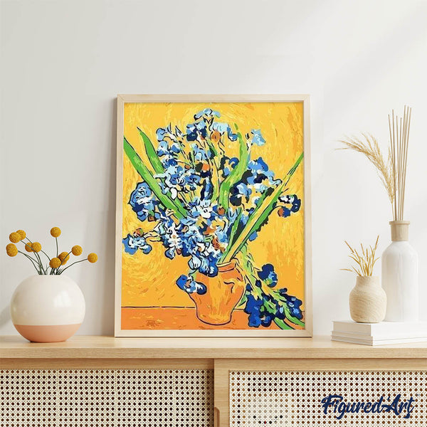 paint by numbers | Van Gogh Irises | easy famous paintings flowers van gogh | FiguredArt