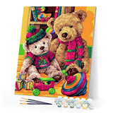 paint by numbers | Bears Family | bears easy | FiguredArt