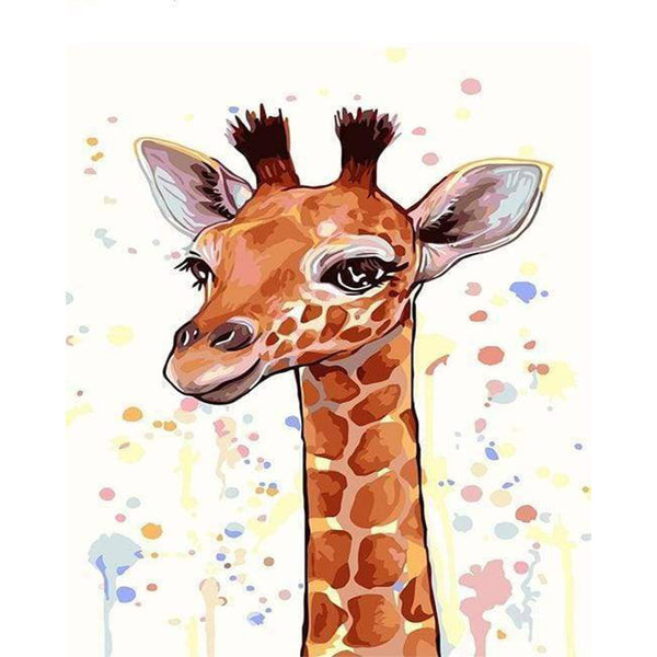 paint by numbers | Brown Giraffe | animals easy giraffes | FiguredArt