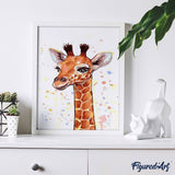 paint by numbers | Brown Giraffe | animals easy giraffes | FiguredArt