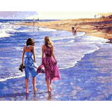 paint by numbers | Beach Walk | intermediate landscapes | FiguredArt