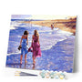 paint by numbers | Beach Walk | intermediate landscapes | FiguredArt