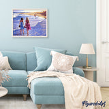 paint by numbers | Beach Walk | intermediate landscapes | FiguredArt