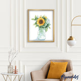 paint by numbers | Bottle Of Sunflowers | easy flowers | FiguredArt
