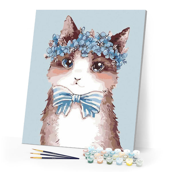 paint by numbers | Mrs. Cat | animals cats easy | FiguredArt
