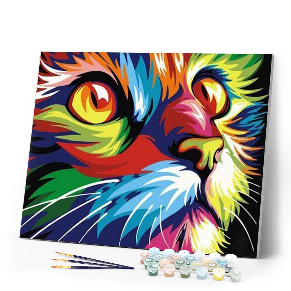 paint by numbers | Feline Pop Art | animals easy Pop Art | FiguredArt