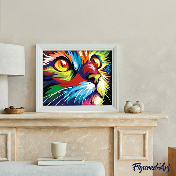 paint by numbers | Feline Pop Art | animals easy Pop Art | FiguredArt