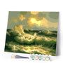 paint by numbers | Stormy Sea | easy landscapes | FiguredArt