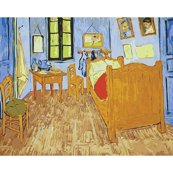 paint by numbers | Van Gogh House | famous paintings intermediate van gogh | FiguredArt