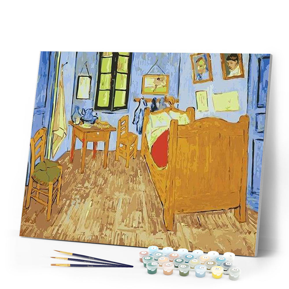 paint by numbers | Van Gogh House | famous paintings intermediate van gogh | FiguredArt