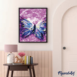 paint by numbers | Abstract splendor | animals butterflies intermediate | FiguredArt