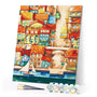paint by numbers | Abstract Beachfront | cities intermediate | FiguredArt