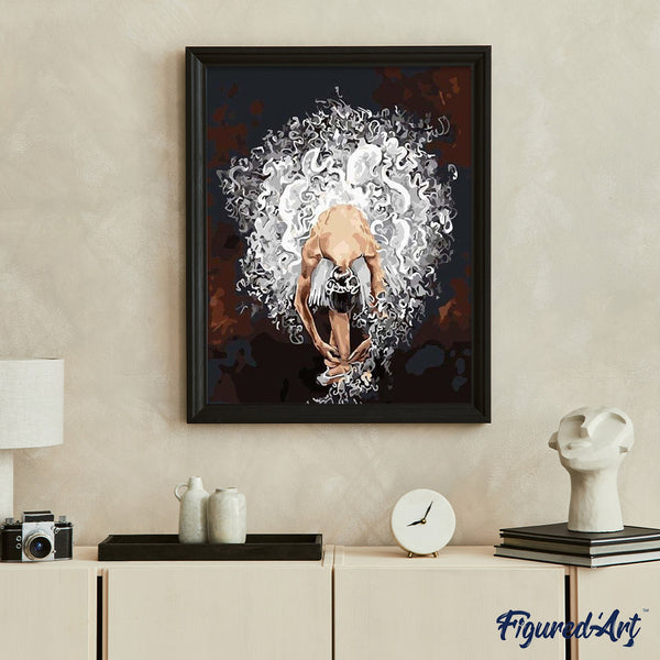 paint by numbers | Ballerina and Pretty Tutu | dance intermediate | FiguredArt