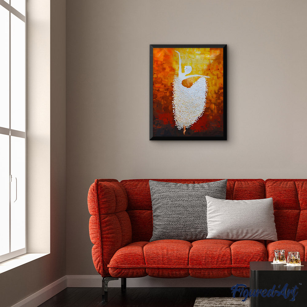 paint by numbers | Abstract Ballerina | dance intermediate | FiguredArt