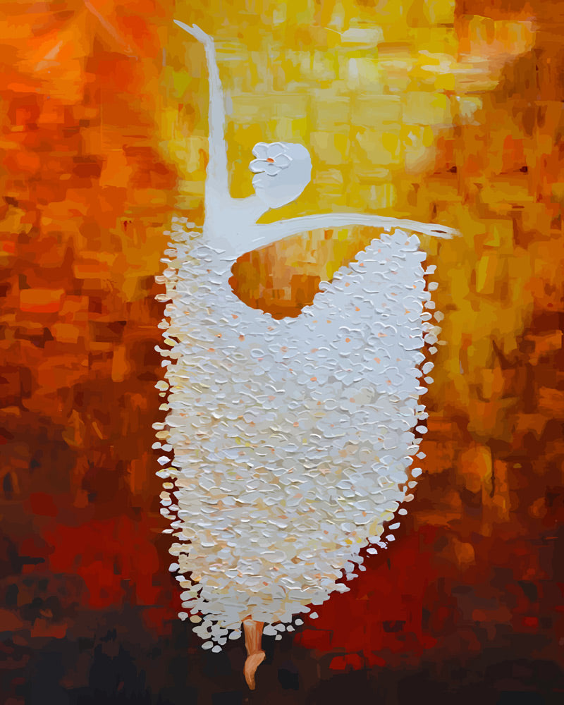 Paint by numbers - Abstract Ballerina – Figured'Art