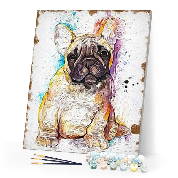 paint by numbers | Brown Dog | advanced animals dogs | FiguredArt