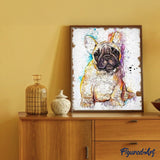 paint by numbers | Brown Dog | advanced animals dogs | FiguredArt