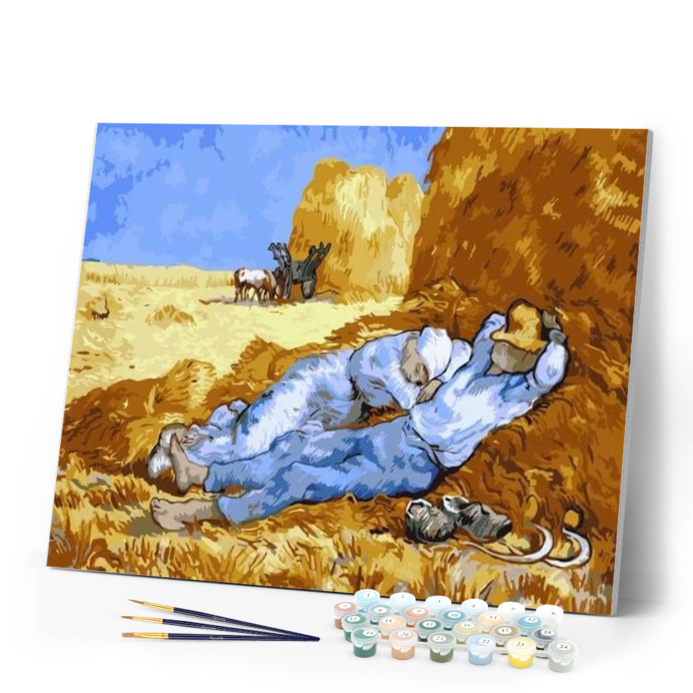 paint by numbers | Van Gogh Field | easy famous paintings van gogh | FiguredArt