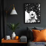 paint by numbers | Butterfly Beauty | animals butterflies intermediate portrait | FiguredArt