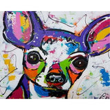 paint by numbers | Dog in Style | animals dogs intermediate | FiguredArt