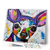 paint by numbers | Dog in Style | animals dogs intermediate | FiguredArt