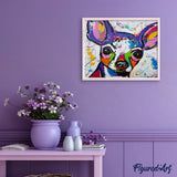 paint by numbers | Dog in Style | animals dogs intermediate | FiguredArt
