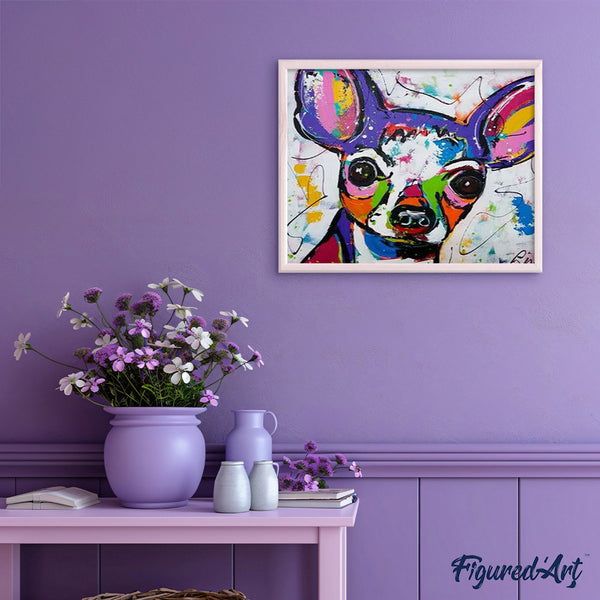 paint by numbers | Dog in Style | animals dogs intermediate | FiguredArt