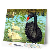 paint by numbers | Birds in the Pond | animals intermediate | FiguredArt