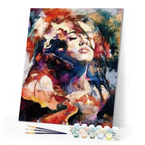 paint by numbers | Watercolor Woman | intermediate romance | FiguredArt