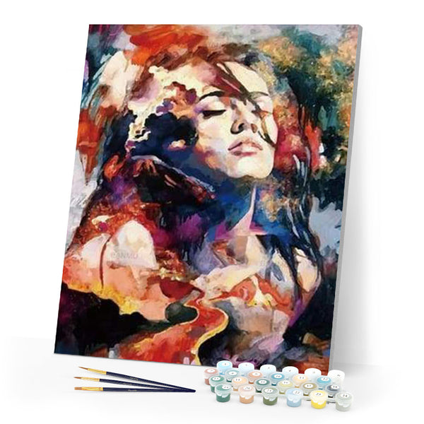 paint by numbers | Watercolor Woman | intermediate romance | FiguredArt