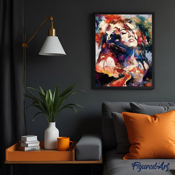 paint by numbers | Watercolor Woman | intermediate romance | FiguredArt