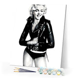 paint by numbers | Black and White Marilyn Monroe | easy portrait | FiguredArt