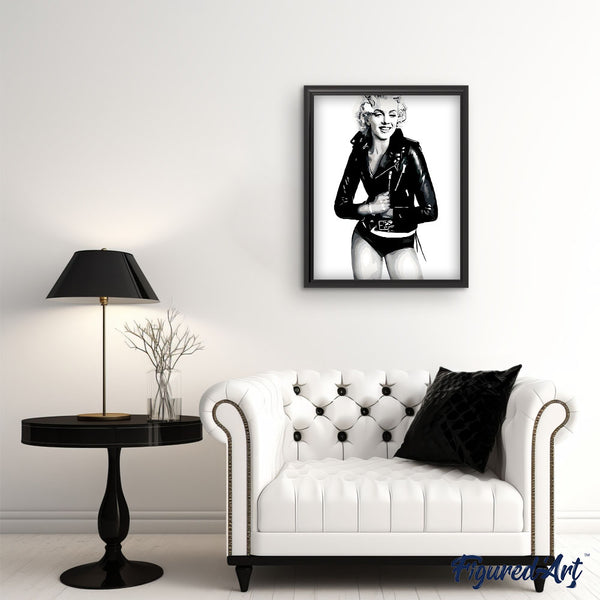 paint by numbers | Black and White Marilyn Monroe | easy portrait | FiguredArt