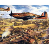 paint by numbers | Aviator | advanced landscapes planes | FiguredArt