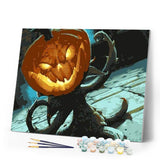 paint by numbers | Scary Pumpkins Halloween | easy kids | FiguredArt