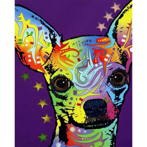 paint by numbers | Watercolor Dog | animals dogs intermediate | FiguredArt
