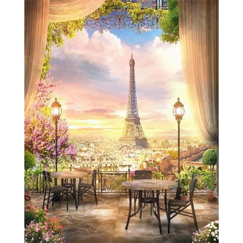 paint by numbers | Beautiful Paris Landscape | advanced cities | FiguredArt