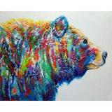 paint by numbers | Bear Multicolor | advanced animals bears Pop Art | FiguredArt