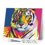 paint by numbers | Tiger Pop Art 2 | animals easy Pop Art tigers | FiguredArt