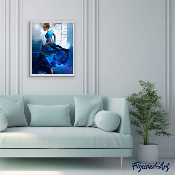 paint by numbers | Dancer Blue color | advanced dance | FiguredArt