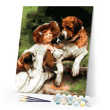 paint by numbers | Best Friends | animals dogs intermediate | FiguredArt