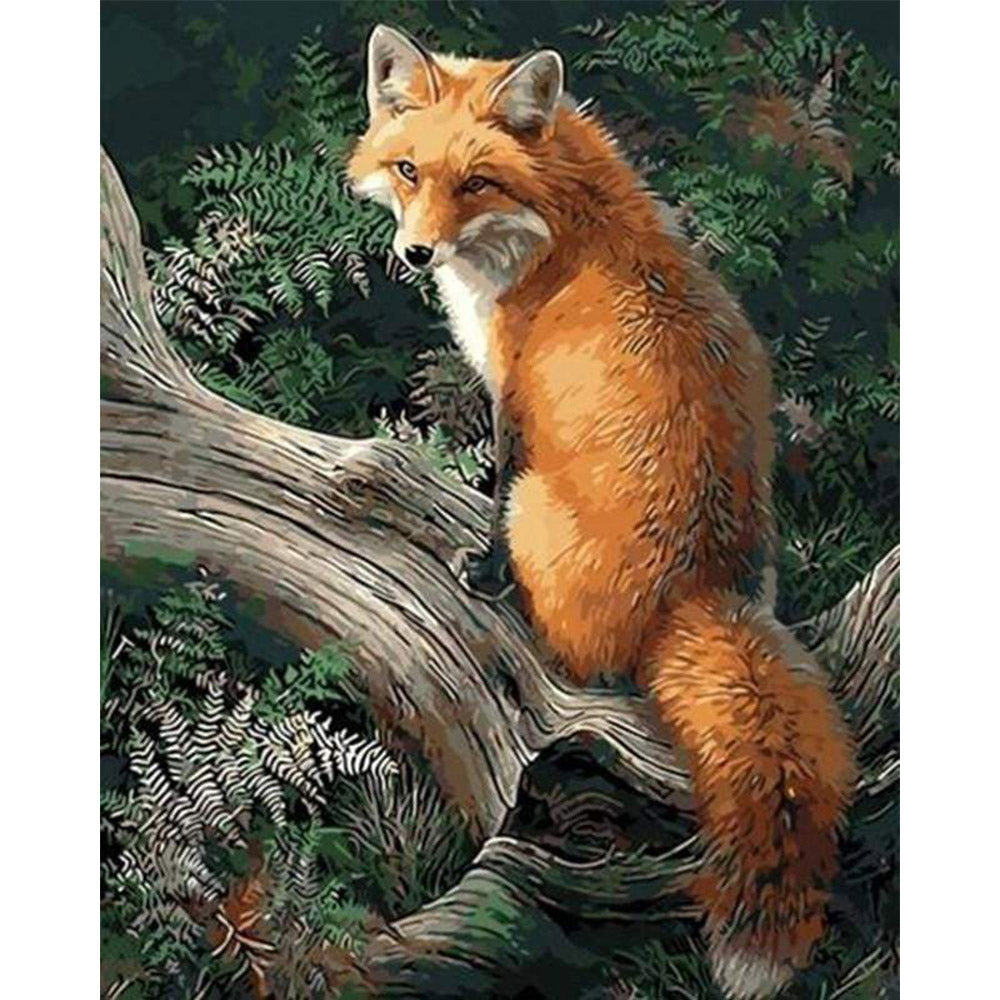 paint by numbers | Fox in the Woods | advanced animals foxes | FiguredArt