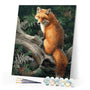 paint by numbers | Fox in the Woods | advanced animals foxes | FiguredArt