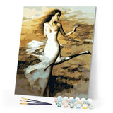 paint by numbers | Dancer and Swan | birds dance easy romance swans | FiguredArt