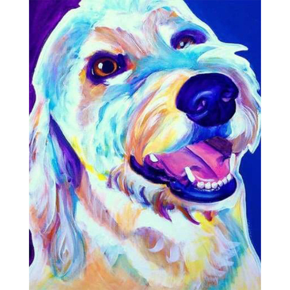 paint by numbers | Bright Dog | advanced animals dogs | FiguredArt